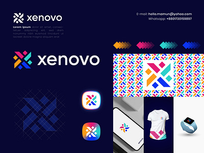 xenovo - Abstract Letter X Logo abstract letter x logo abstract logo blockchain brand branding colorfull crypto design icon identity logo logo design logo icon logo mark metaverse modern logo nft technology logo x xenovo abstract letter x logo