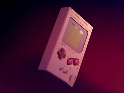 3D Gameboy Design 3d artist cinema4d cover art gameboy