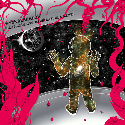 Another Space Song cover art design illustration