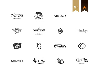 Quaandry Logofolio - Collection 02 animal animal logo brand brand design brand identity branding branding design collection feminine feminine design feminine logo feminine logos graphic design logo logo design logofolio logos logoset logotype vegan