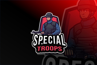 Special Troops Logo Template corps