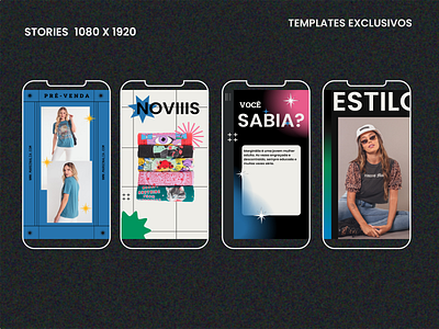 Templates Exclusivos Stories Marginália branding divertido identity branding instagram templatesdesign