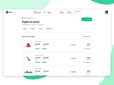 Daily UI :: 068 app branding daily ui dailyui design flat flight flight app flight booking flight search ui ux web website