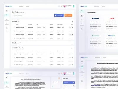 Nessycloud Web-app Project Overview branding clean ui client management cloud employee management flat manager minimal taskmanager typogaphy ui ux uxdesign