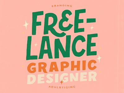 Freelance Graphic Designer advertising branding design freelance graphicdesigner handlettering handtype illustration lettering letters type typography