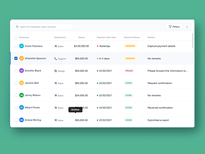 Data Table company customer daily data design desktop dribbble grid numbers portal product status tables tracking ui uiux userexperience userinterface ux web