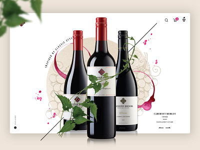 Winery Landing Page Concept landingpage webdesign website website concept websitedesign wine wine shop wine store wine website winery website