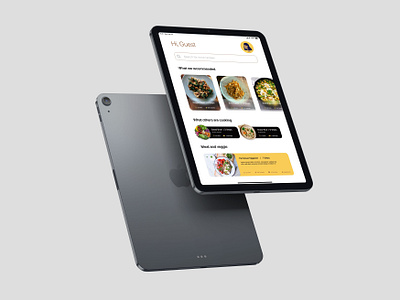Recipe App Mock up app design ui ux