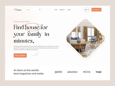 Real-estate website ecommerce estate landingpage product real state tajul web website