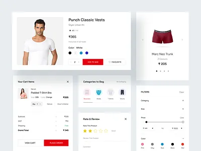 V-Star eCommerce website sections design ecommerce graphic design ui ux website