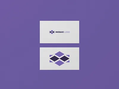 Mosaic logo branding design logo text typography vector