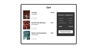 Shopping Cart daily 100 challenge dailyui dailyui058 dailyuichallenge design figma figma design figmadesign ui ui design uidesign