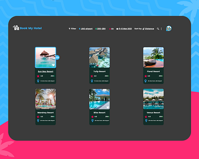 Hotel Booking 067 all booking challenge creative daily ui dailyui design dribbble hotel hotel booking inspiration modern popular resort unique web website