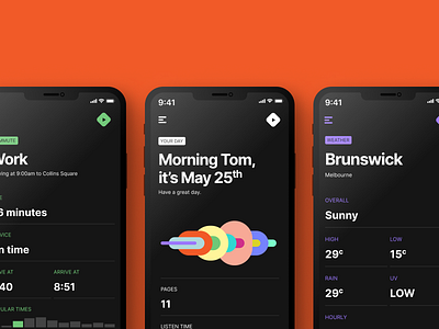 Pithy - Daily Summary App app branding dark mode mobile typography ui ux