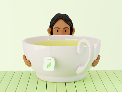 Big cup of coffee - Nidhi 3d design illustration ui uiux ux uxui