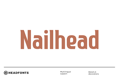 Nailhead Modern Font clean font custom design font font bundle graphicdesign headfonts industrial media minimal design sans serif font type typeface typography work