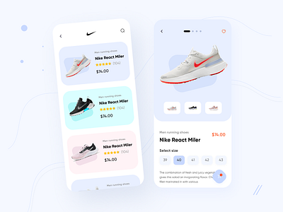 Nike Shop - App UI UX Design app design clean design clean ui color delivery app ecommerce app grocery app ios app ios app design nike shoes nike shoes shop online shop online shopping shoes app shoes shop shoes store ui ui design ux ux design