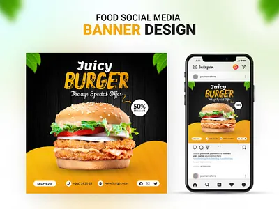 Food Social media ads banner post design banner ads banner design burger banner digital design food ads food banner graphic design restaurant banner social media social media ads social media ads design social media banner social media design social media templates