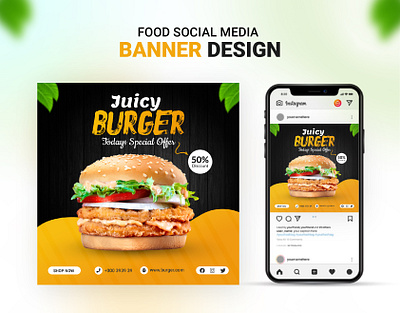 Food Social media ads banner post design banner ads banner design burger banner digital design food ads food banner graphic design restaurant banner social media social media ads social media ads design social media banner social media design social media templates