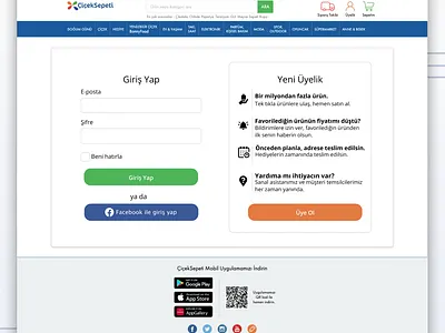 CicekSepeti - UI/UX & Web Register Redesign designer figma sketch typography ui ux uxdesign webdesignagency webdesigner webdesigns webdevelopment website website design