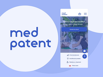 Med Patent UX/UI animation app branding design homepage minimal product design ui ux