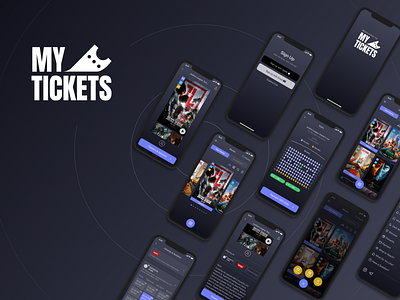 My Tickets App Pt.4 branding design interface ios iphone logo mobile app mobile app design movies popcorn tickets ui ux