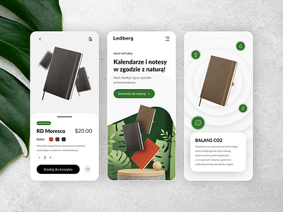 Eco Product Mobile View 2d adobe xd eco eco page eco product flat minimal mobile mobile ui notebook ui uidesign ux
