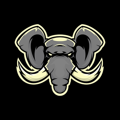 elephant mascot animation artwork awesome design branding design for sale illustration illustrator teedesign vector