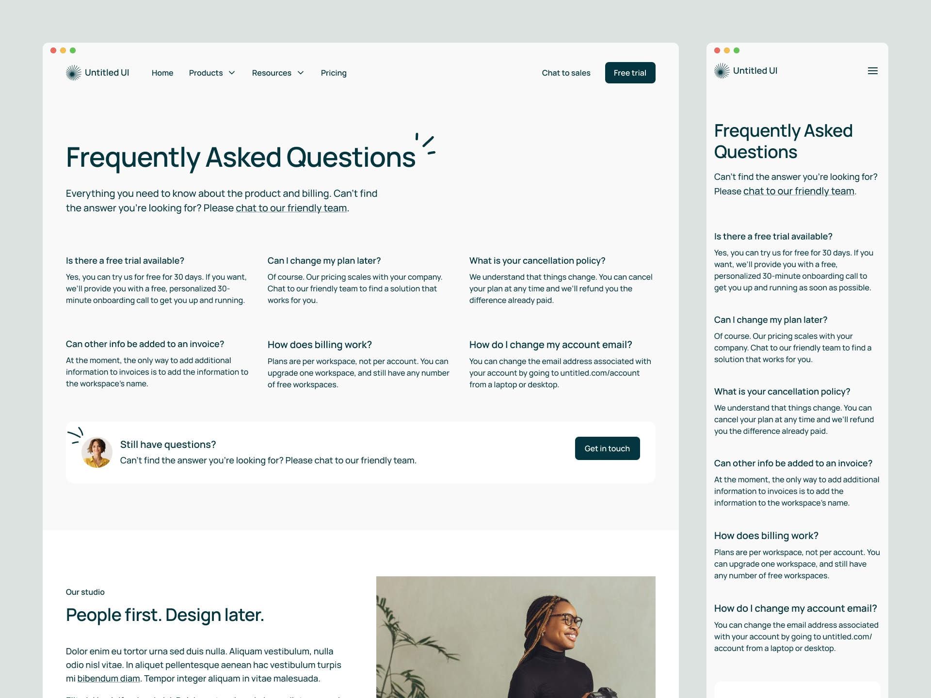 FAQs — Untitled UI by Jordan Hughes® on Dribbble