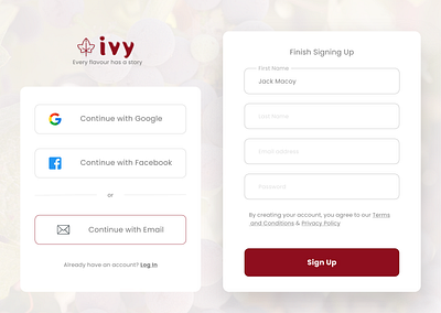 Sign Up page daily ui dailyui dailyuichallenge logo sign up ui ux web webdesign