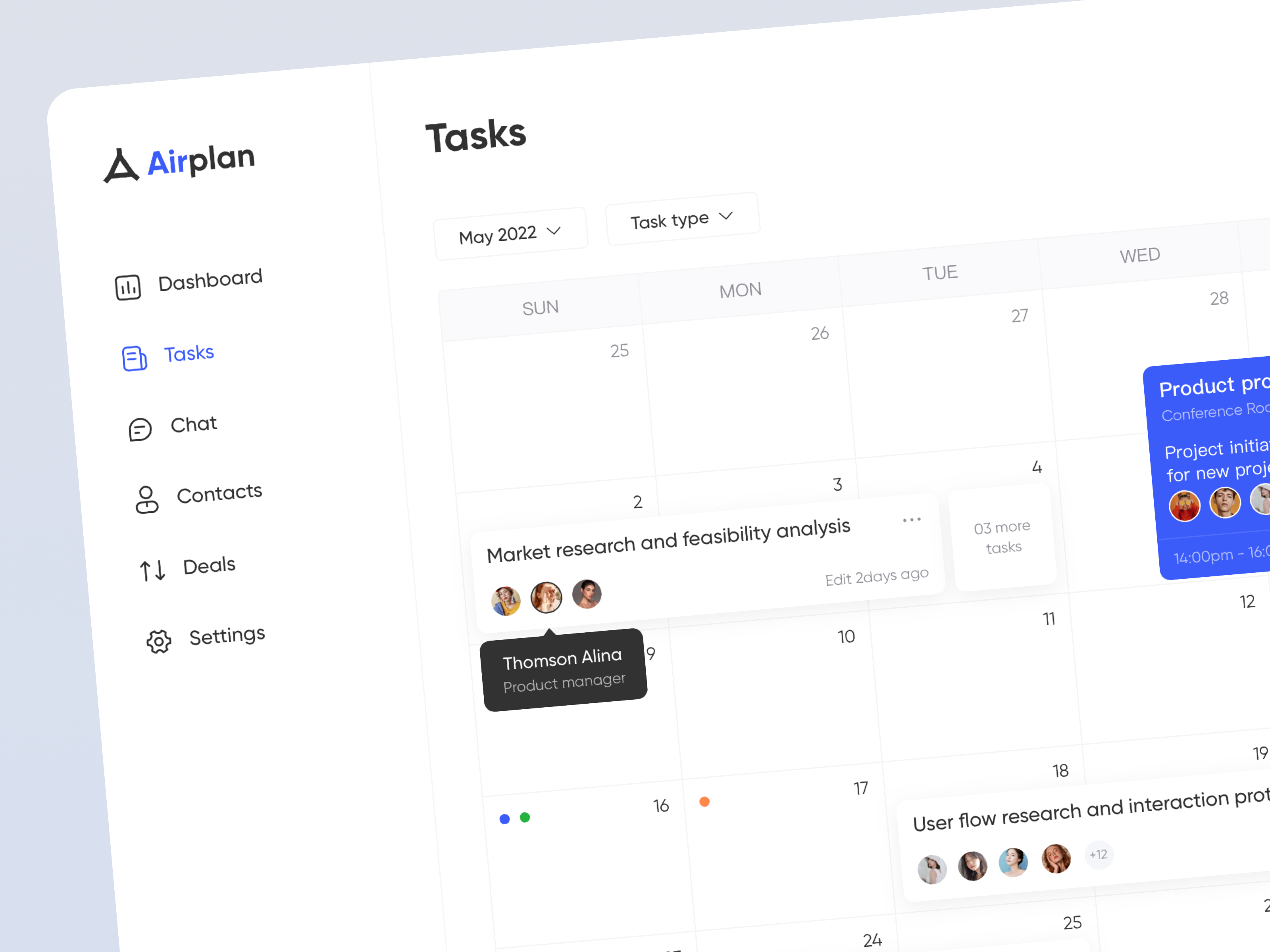 Airplan | Tasks oa pc saas tasks web