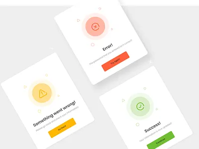 Flash messages card cards ui component dailyui design flash message flat illustration message minimal minimalist simple ui uicomponents uidesign uiux ux