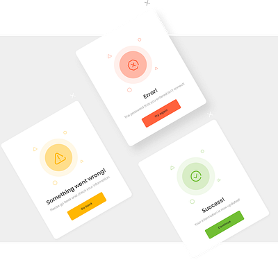 Flash messages card cards ui component dailyui design flash message flat illustration message minimal minimalist simple ui uicomponents uidesign uiux ux