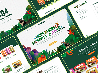 Casa Origem - Website Redesign colorful design illustrated jungle landing page redesign ui ux website wordpress