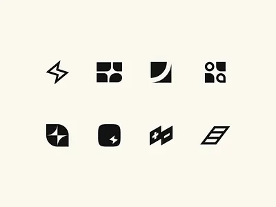 Solar Energy Brand Exploration battery branding design energy freebie icons iconset logo minimal panel solar ui