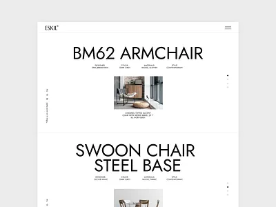 Eskil - Furniture Store Theme clean furniture interior design landing minimal presentation shop slider store theme ui wordpress