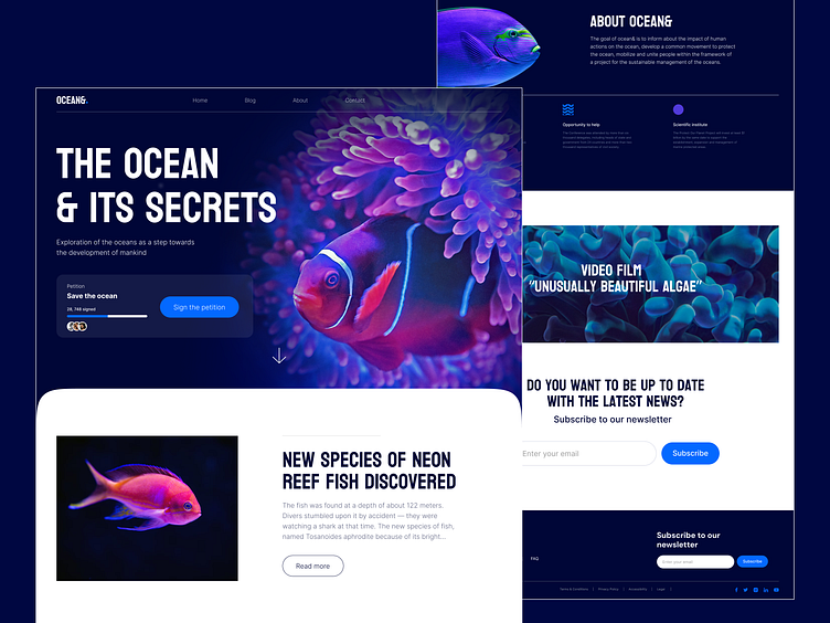 Landing Page | Ocean& by Desire Creative Agency for Desire Creative on ...