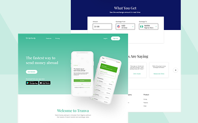 Money transfer landing page app design finance app finance website design interface design money transfer app ui ux ui design ui ux web uiux user interface user interface design web design web interface design