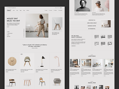 Eskil - Furniture Store Theme clean designer furniture interior design minimal modern online store shop theme ui wordpress