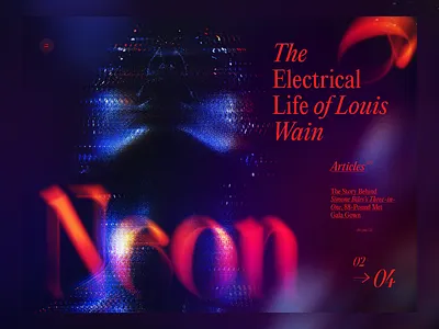 Magazine Cover 2d article branding concept cover creative dark elena sinianskaya fire gotoinc journal magazine neon night olena synianska ui uiux ux web webdesign