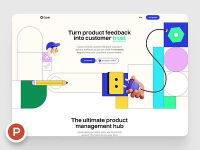 Cycle is launching on Product Hunt 🚀 app design product producthunt ui ux web