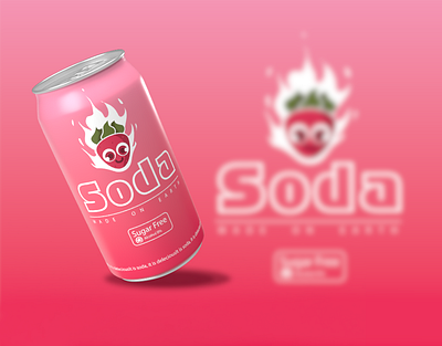 Strawberry Soda berry can drink pink soda soda can strawberries strawberry sweat