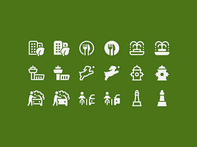 Fluent System icons: City airport app design bikepath car city city park design digital art fire hydrant graphic design house icon icon set icons icons8 outline restaurant ui ux vector