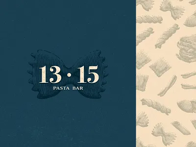 1315 Pasta Bar branding cosy engraving food identity illustration logo pasta pattern pizza restaurant simple vintage