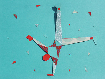 Acrobat acrobat artwork circus illustration paper paper art photo