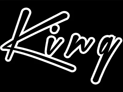 king typo logo