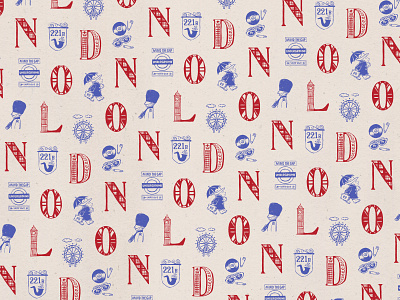 London Alphabets alphabet fabrics hand drawn illustration lettering letters line art line drawing london london underground pattern pen and ink punk red surface design surface pattern design tartan typography union jack vintage