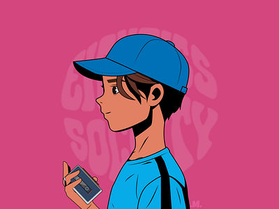 Eighties Society 2d 2dart 80s boy character illustration illustrator nft nftart nftcharacter profile