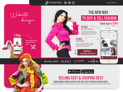 Website design branding design design fashion landing ui ux website