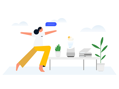 Yoga apple character design google illustration illustrator minimal plant speaker yoga